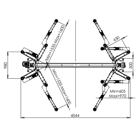 Podnośnik 2-kolumnowy łączony górą Bestlift 245GEM B4.3
